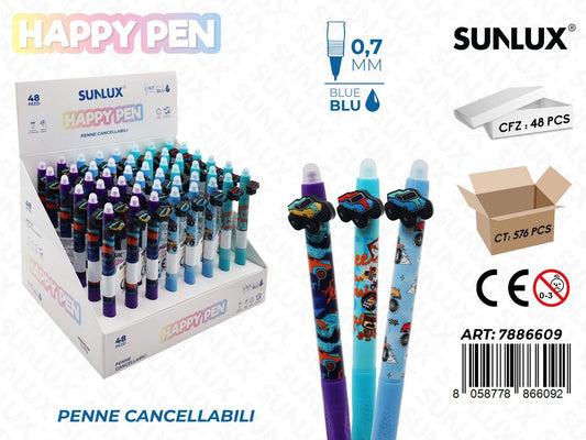 Happy Pen Cancell. Car 0.7Mm Blu