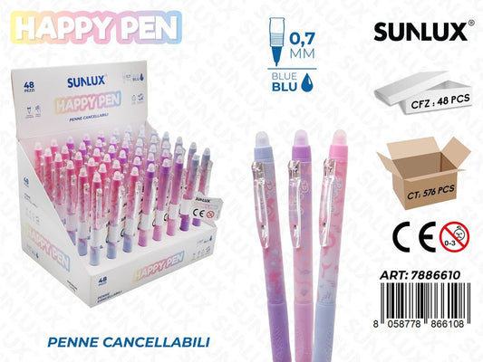 Happy Pen Cancell. Sirenetta 0.7Mm Blu