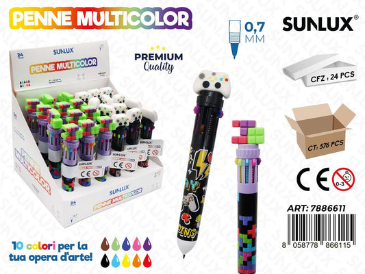 Penne Multicolor Play 0.7Mm Blu