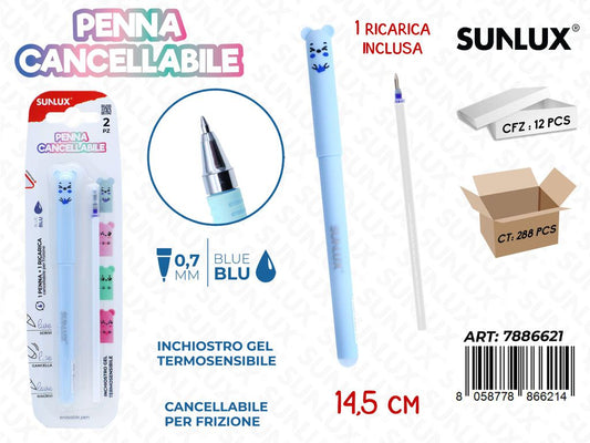 Penna Cancell. C/Ric. Blu 0.7Mm