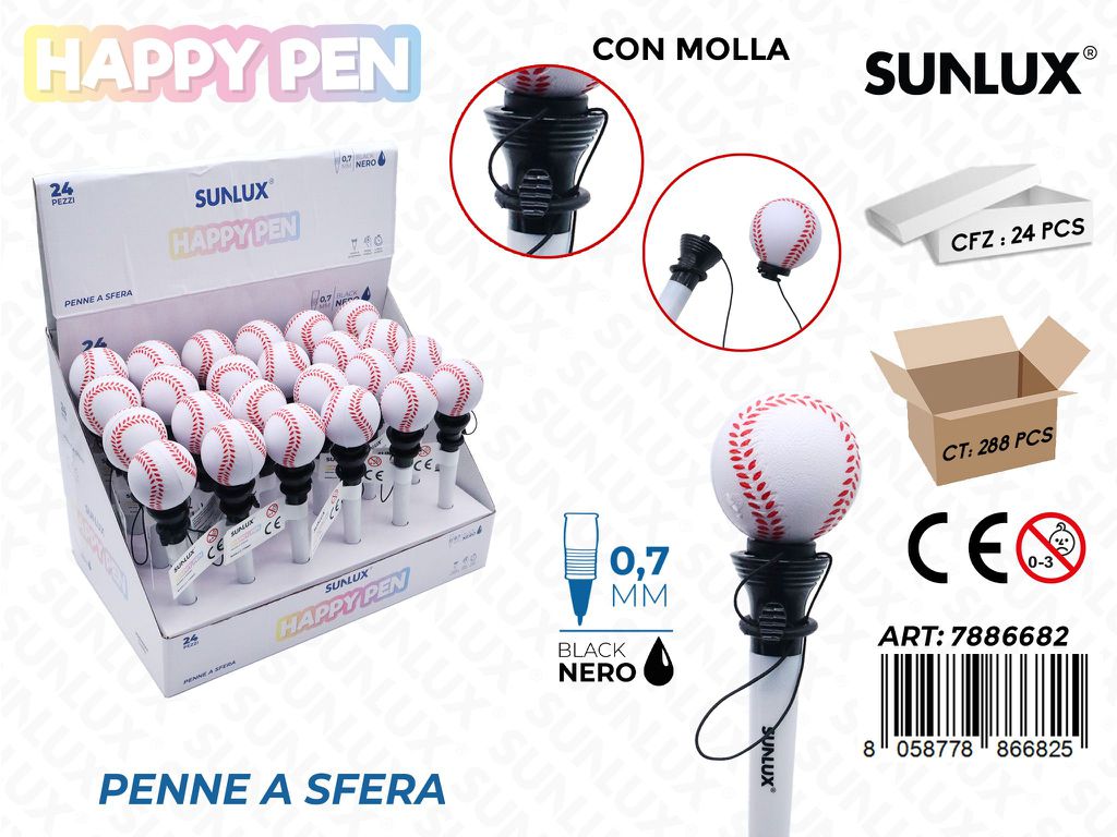 Happy Pen C/Molla Nero 0.7Mm