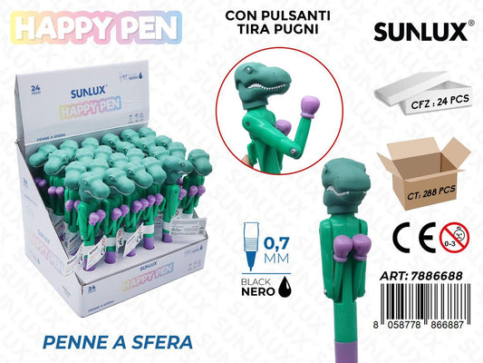 Happy Pen C/Pulsanti Nero 0.7Mm