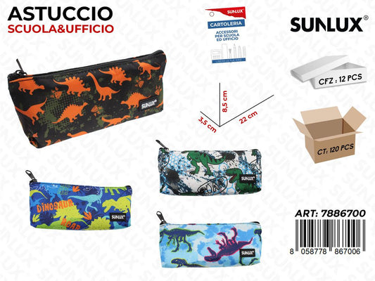 ASTUCCIO DINOSAURO  ASS. 22*8.5*3.5CM / PZ DA 12**