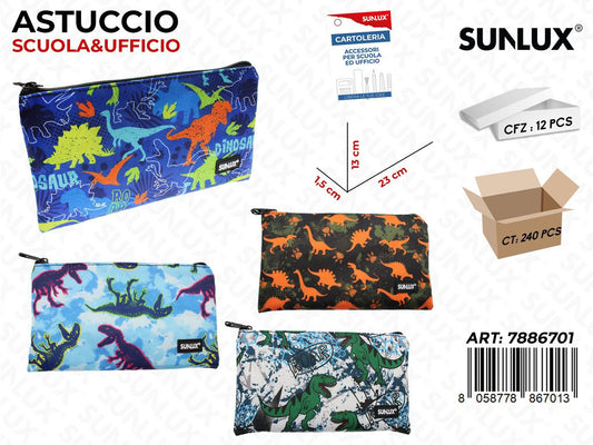 ASTUCCIO DINOSAURO  ASS. 23*13*1.5CM / PZ DA 12**