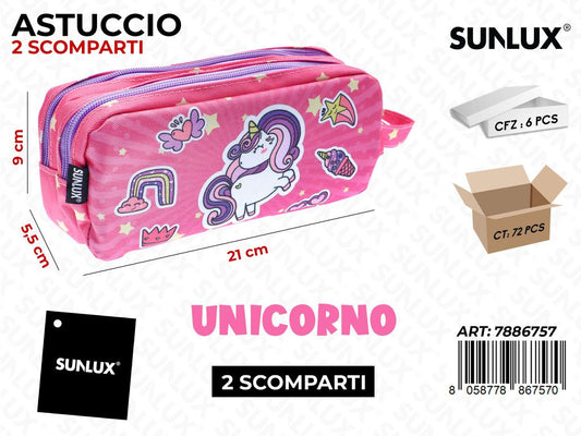 ASTUCCIO UNICORN 2SCOMP. 21*9*5.5CM
