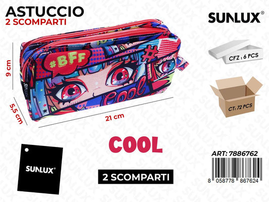 ASTUCCIO COOL 2SCOMP. 21*9*5.5CM