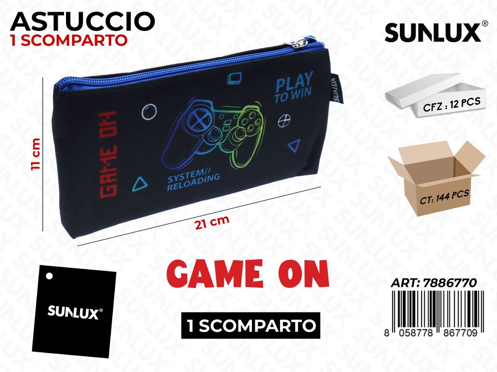 ASTUCCIO GAME ON 1SCOMP. 21*11CM