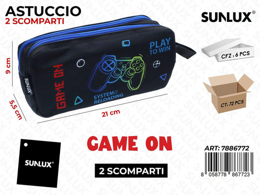ASTUCCIO GAME ON 2SCOMP. 21*9*5.5CM