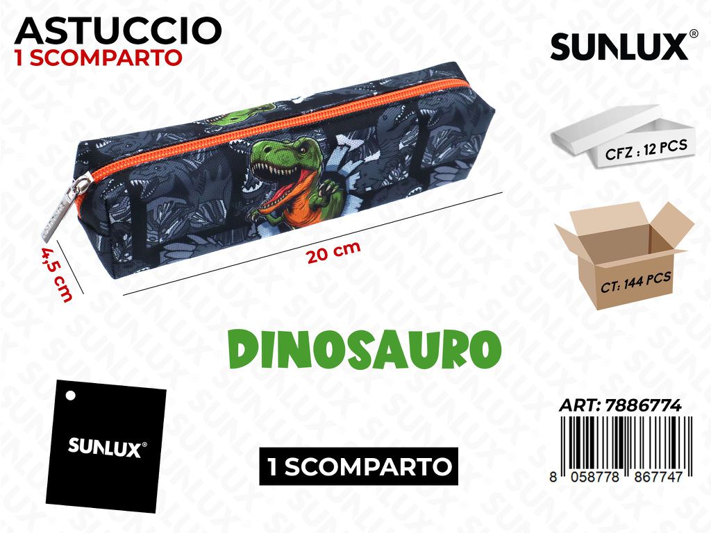 ASTUCCIO DINOSAURO 1SCOMP. 20*4.5CM