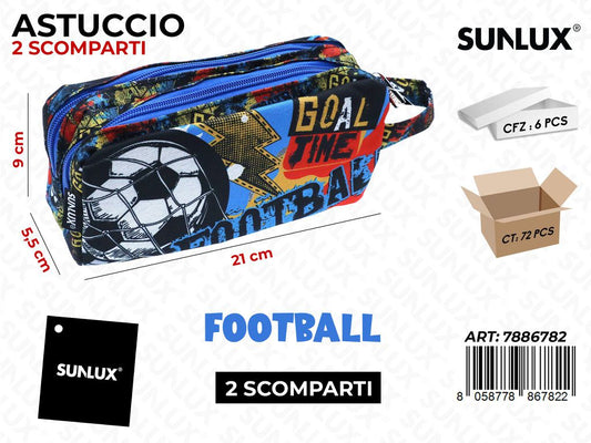 ASTUCCIO FOOTBALL 2SCOMP. 21*9*5.5CM