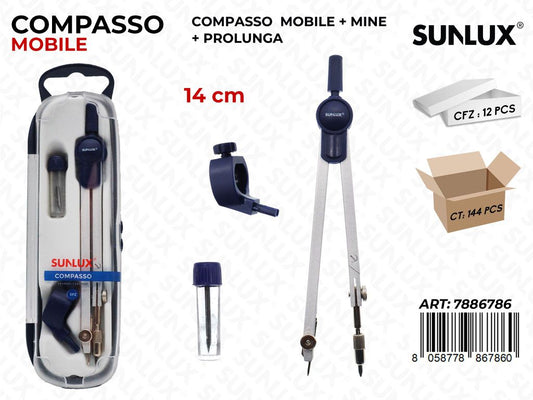 Sunlux Compasso Mobile c/ Prolunga 14CM
