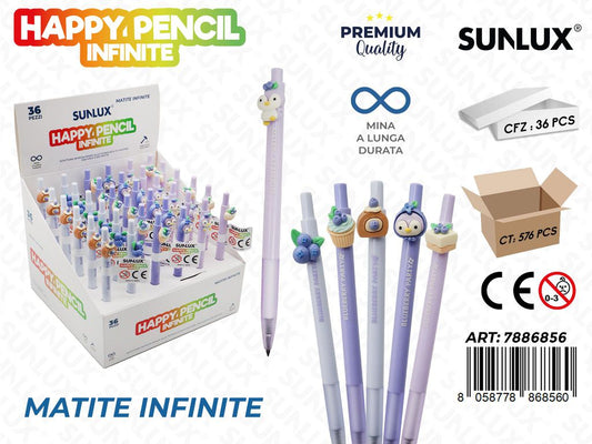 Happy Pencil Infinite Blueberry