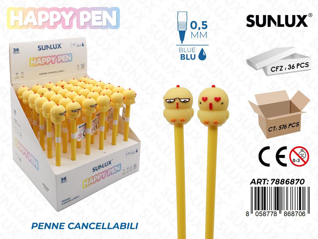 Happy Pen Cancell. Blu Pulcino 0.5Mm