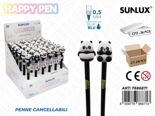 Happy Pen Cancell. Blu Panda 0.5Mm