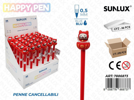 Happy Pen Cancell. Blu Cat 0.5Mm
