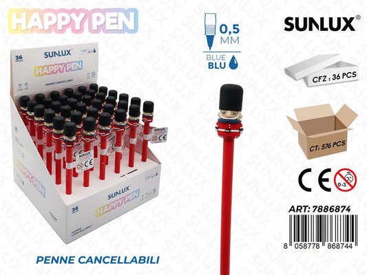 Happy Pen Cancell. Blu Soldatini 0.5Mm