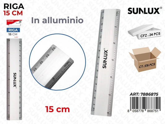 Sunlux Riga in Alluminio 15CM