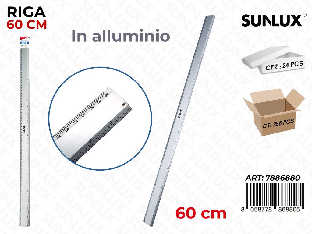 Sunlux Riga in Alluminio 60CM