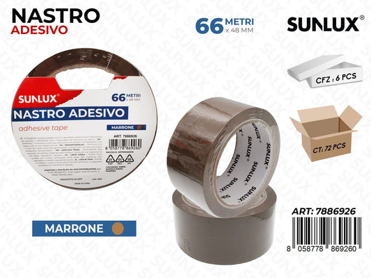 Sunlux Nastro Adv Marrone 48MM*66MT