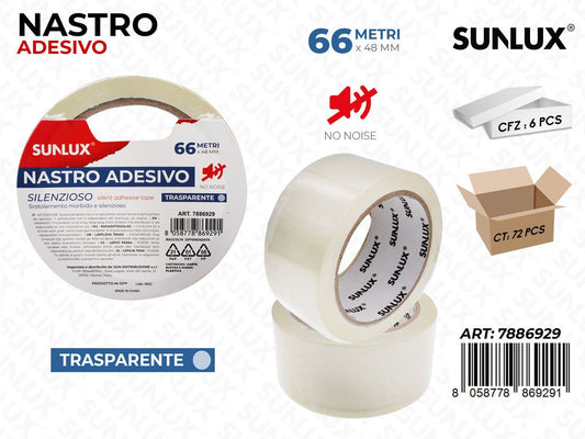 Sunlux Nastro Adv Trasp. Silenzioso 48MM*66MT
