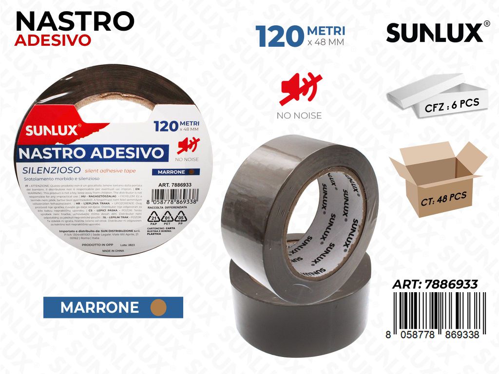 Sunlux Nastro Adv Mar. Silenzioso 48MM*120MT