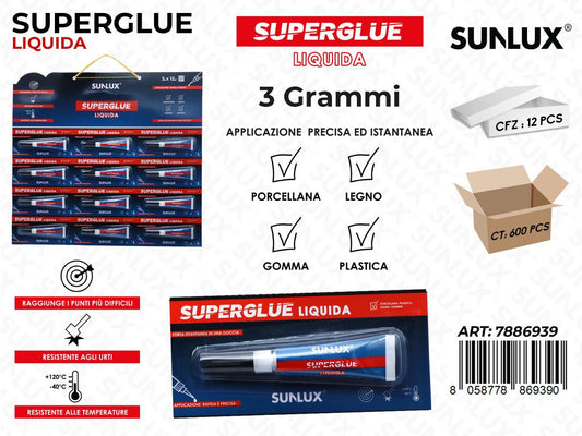 Sunlux Superglue Liquida 3GR