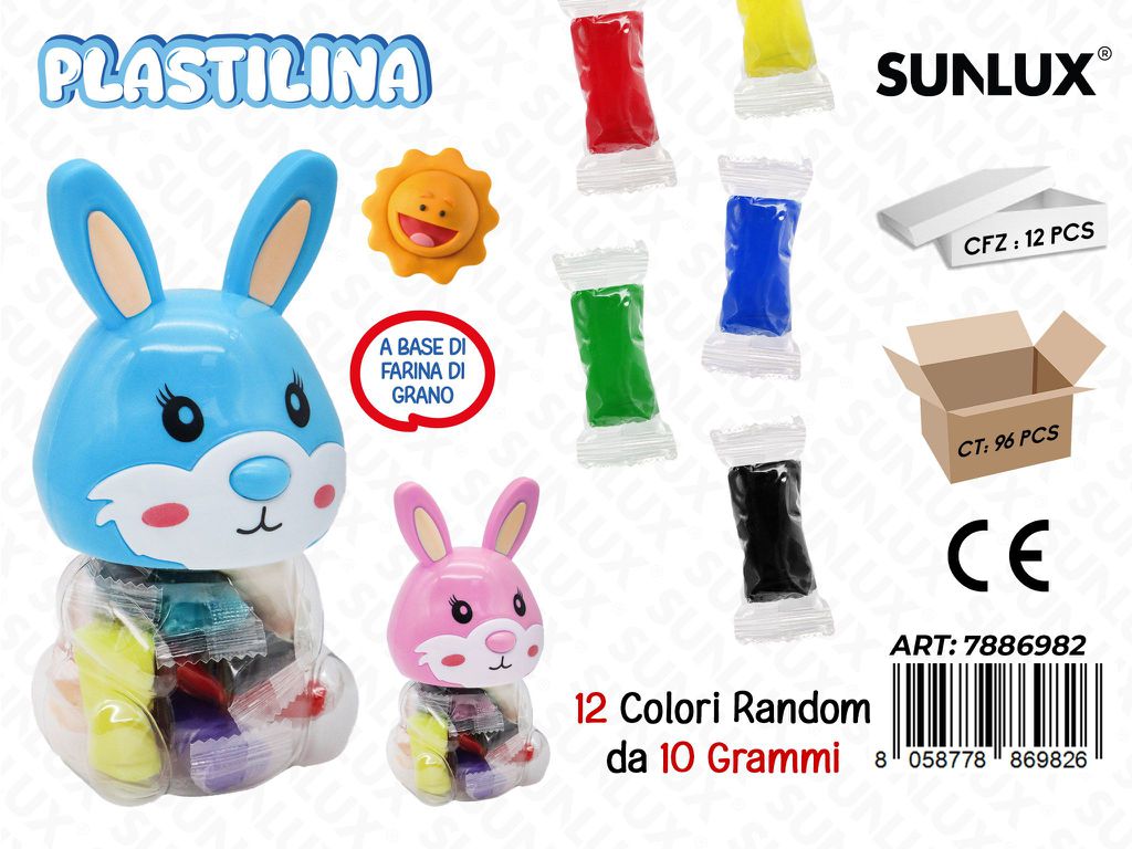 PLASTILINA 12COL. 10GR