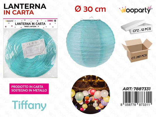 LANTERNA IN CARTA TIFFANY D.30 CM /PZ DA 12**
