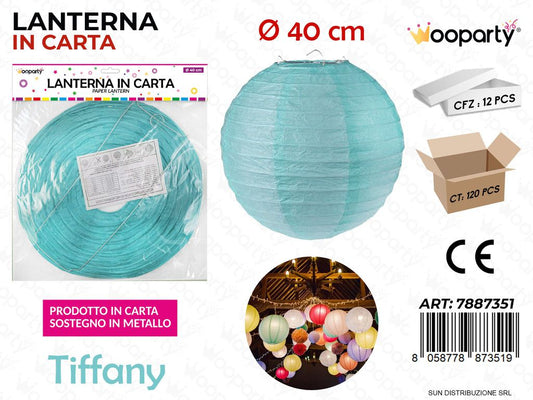 LANTERNA IN CARTA TIFFANY D.40 CM /PZ DA 12**