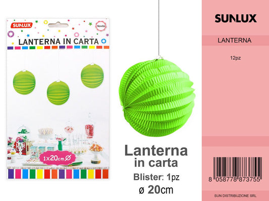 LANTERNE DI ANGURIA VERDE 20CM DA 12