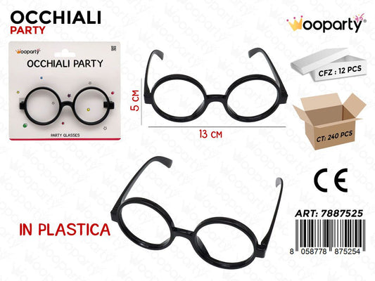 OCCHIALI PARTY 13*5CM CM /PZ DA 12**