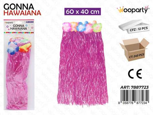 GONNA HAWAIANA FUCSIA 60*40CM /PZ DA 12**