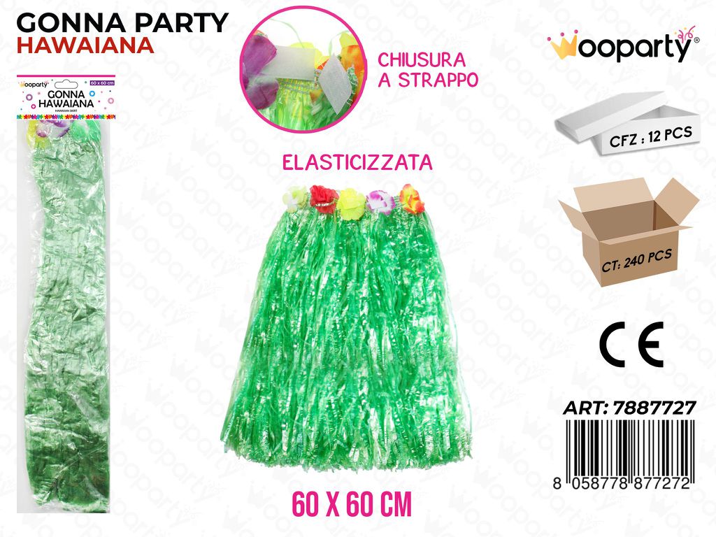 GONNA PARTY HAWAIANA 60*60CM /PZ DA 12**