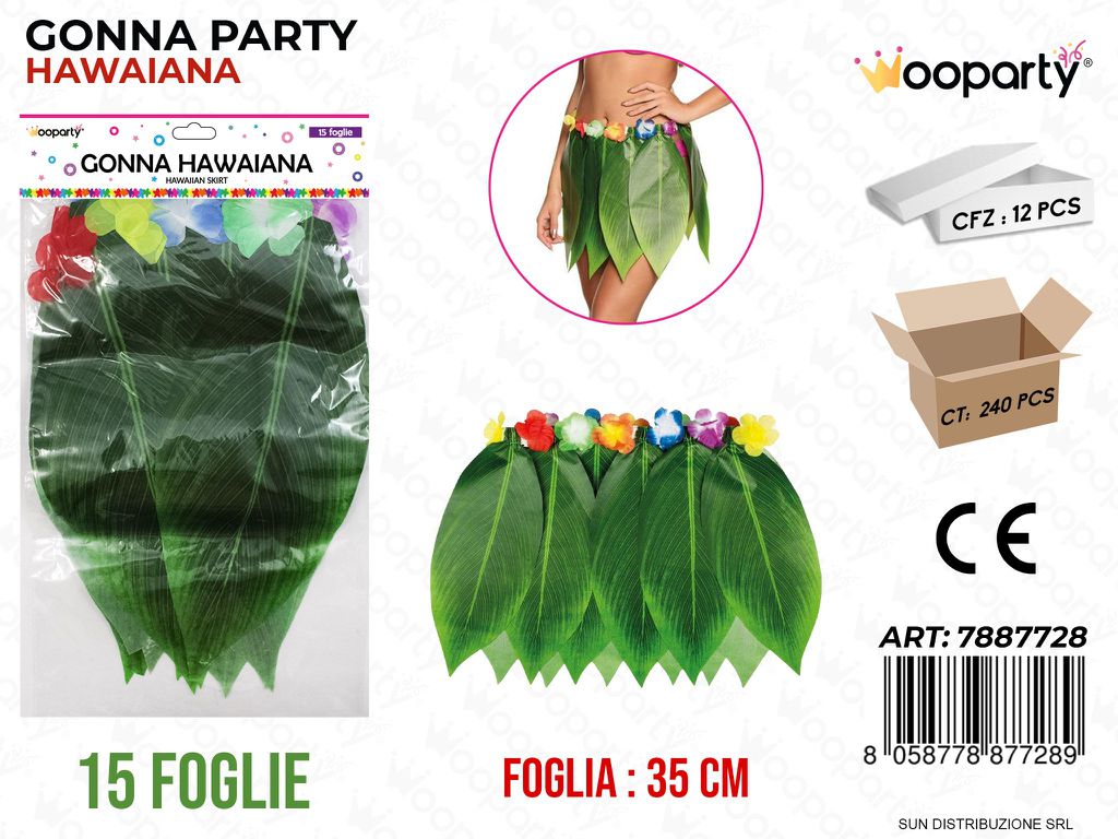GONNA PARTY HAWAIANA 15FF 35CM /PZ DA 12**
