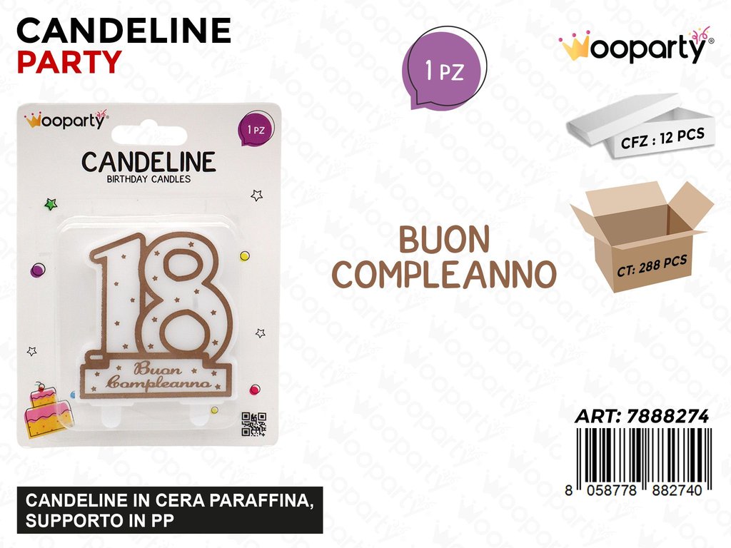 CANDELINE BUON COMPL. 18ANNI