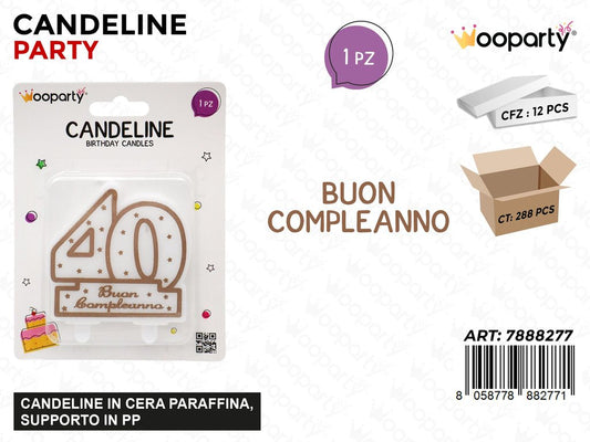 CANDELINE BUON COMPL. 40ANNI