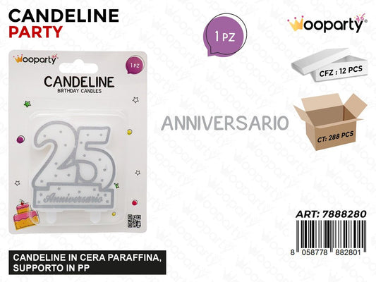 CANDELINE ANNIVERSARIO 25ANNI