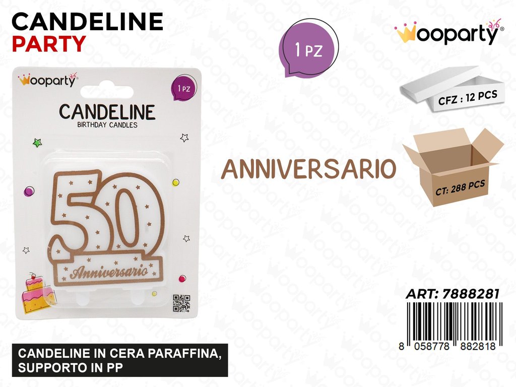CANDELINE ANNIVERSARIO 50ANNI