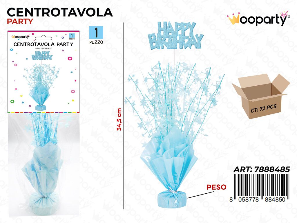 CETROTAVOLA PARTY H. BIRTHDAY 34.5CM /PZ DA 12**