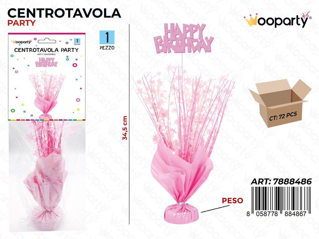 CETROTAVOLA PARTY H. BIRTHDAY 34.5CM /PZ DA 12**
