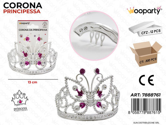 CORONA DA PRINCIPESSA 13CM /PZ DA 12**