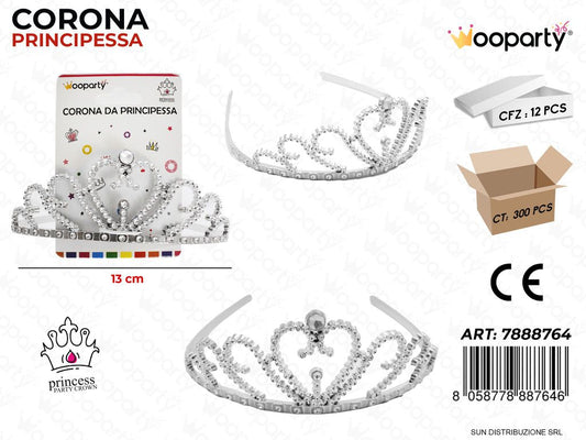 CORONA DA PRINCIPESSA 13CM /PZ DA 12**