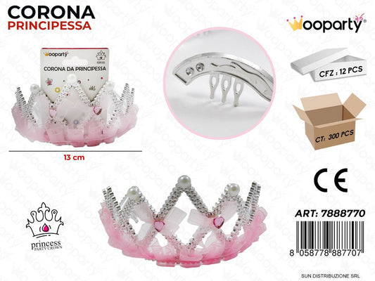 CORONA DA PRINCIPESSA 13CM /PZ DA 12**