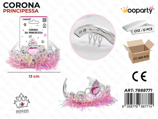 CORONA DA PRINCIPESSA 13CM /PZ DA 12**
