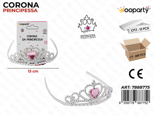 CORONA DA PRINCIPESSA 13CM /PZ DA 12**