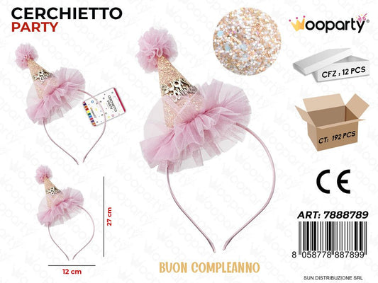 CERCHIETTO PARTY  BUON COMPL. 12*27CM /PZ DA 12**