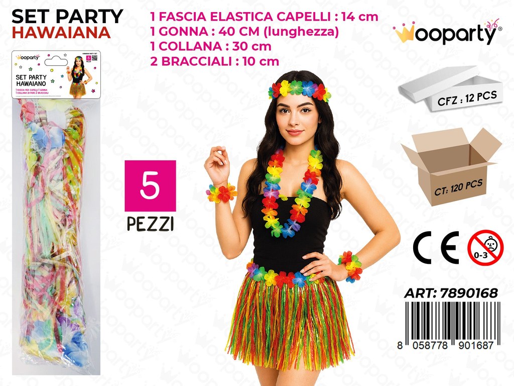 SET PARTY HAWAIANA 5PCS