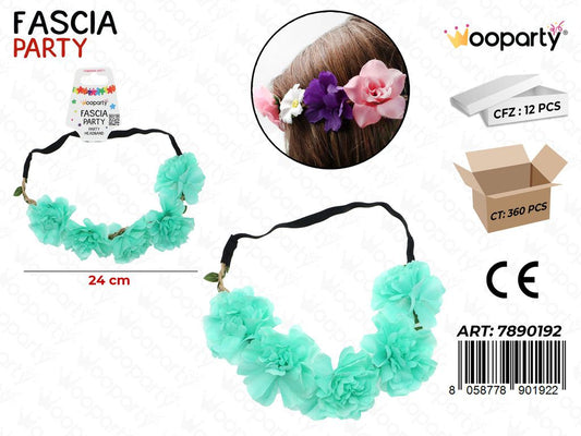 FASCIA PARTY FIORI 24CM /PZ DA 12**