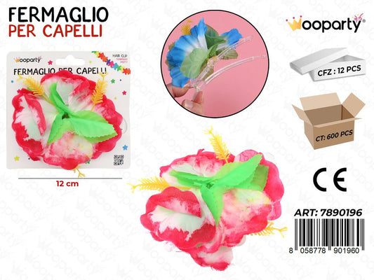 FERMAGLIO PER CAPELLI HAWAIANO 12CM /PZ DA 12**