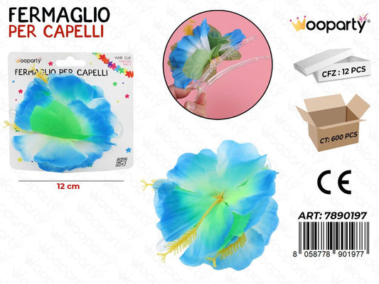FERMAGLIO PER CAPELLI HAWAIANO 12CM /PZ DA 12**